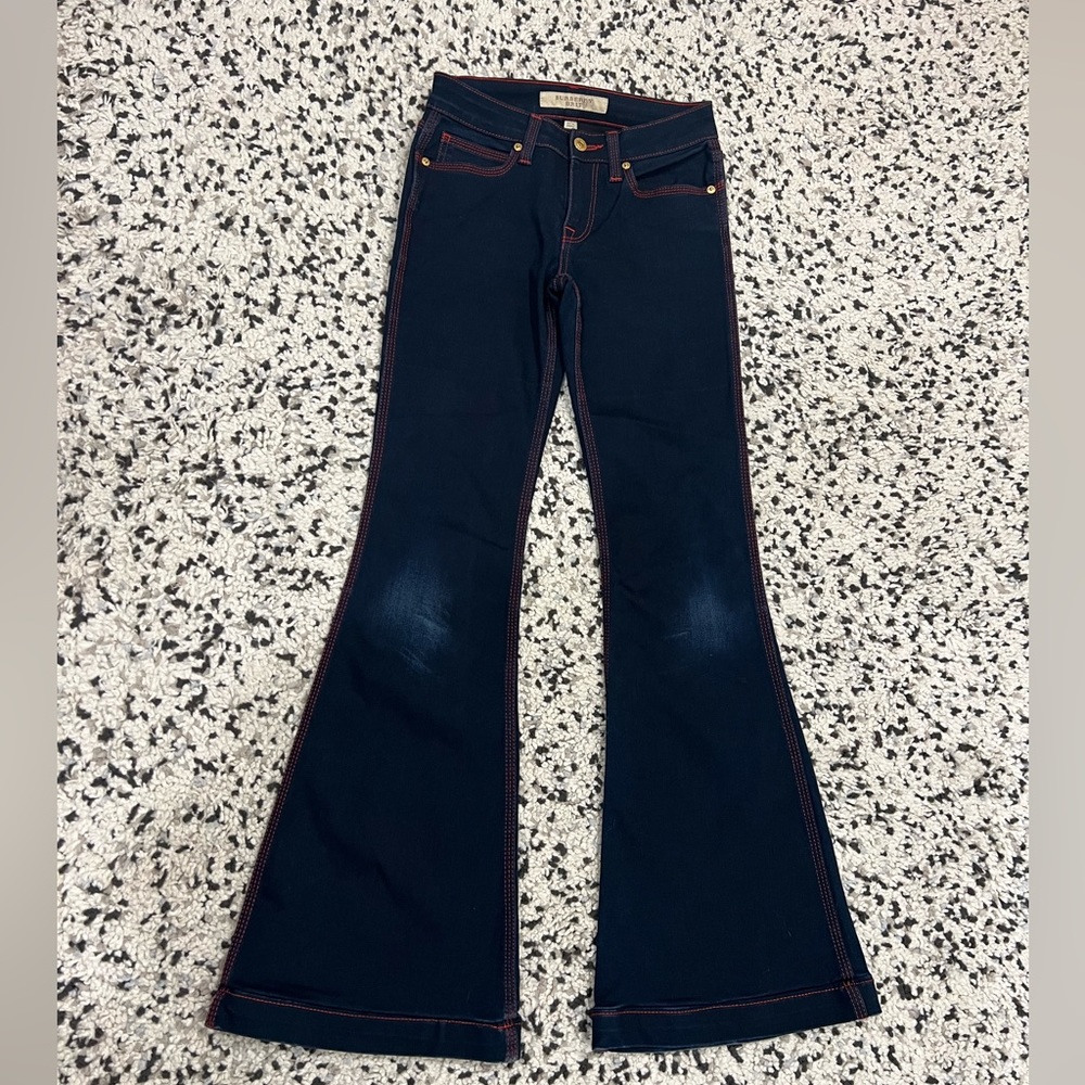 Burberry Brit Flare High Rise Denim Jeans Authentic Size 26
